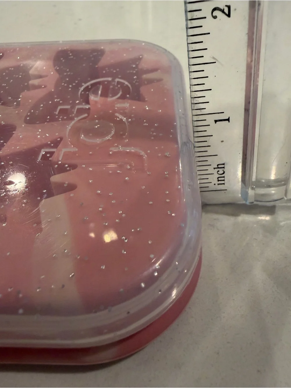 Joie Pink Glitter Bow Ice Cube Tray